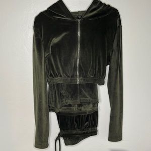 Two piece velour set
